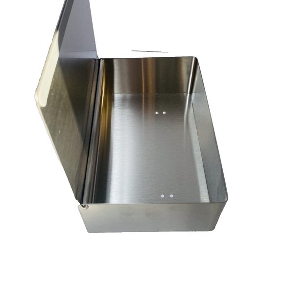 Stainless Steel Box With Mounting Holes Brand New - Picture 8 of 15